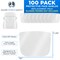 Salon World Safety Replacement Face Shields Only (10 Packs of 10), Glasses Frames Not Included, Ultra Clear, Protect Eyes Mouth, Anti-Fog PET Plastic